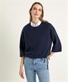 0039 ITALY korte poplin blouse