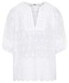 0039 Italy linnen blouse broderie Maybelin