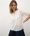 0039 Italy linnen blouse broderie Maybelin