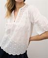 0039 Italy linnen blouse broderie Maybelin