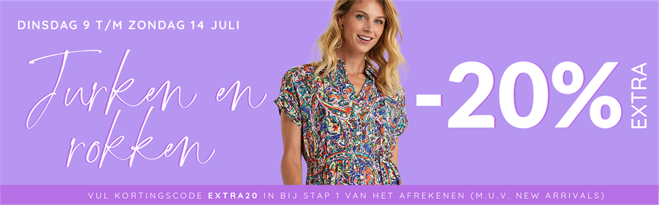 -20% EXTRA: Jurken & Rokken