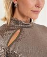 Ana Alcazar colshirt pailletten cut-out