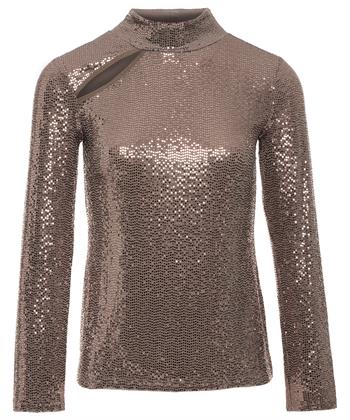 Ana Alcazar colshirt pailletten cut-out