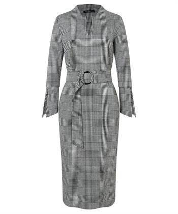 Ana Alcazar geruite jurk met ceintuur