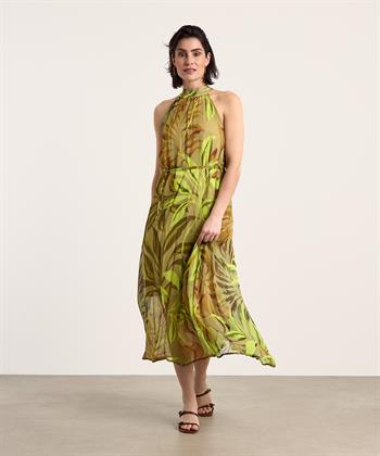 Ana Alcazar halter jurk blad lurex