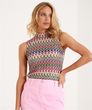 Ana Alcazar haltertop missoni knit