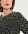 Ana Alcazar lurex ruitmotief jurk