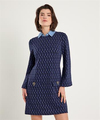 Ana Alcazar retromotief jacquard jurk