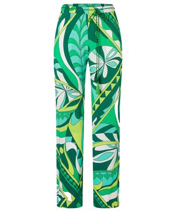 Ana Alcazar slinky broek retro leafprint