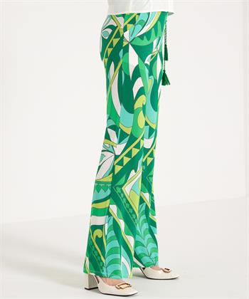 Ana Alcazar slinky broek retro leafprint