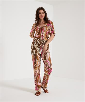 Ana Alcazar slinky jumpsuit fancy retro print