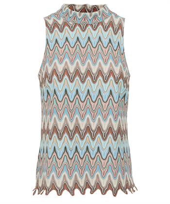 Ana Alcazar top zigzag lurex