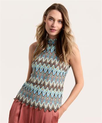 Ana Alcazar top zigzag lurex