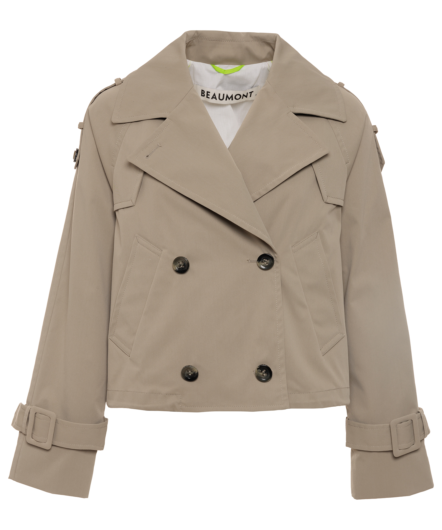 Beaumont cropped trenchcoat Faye
