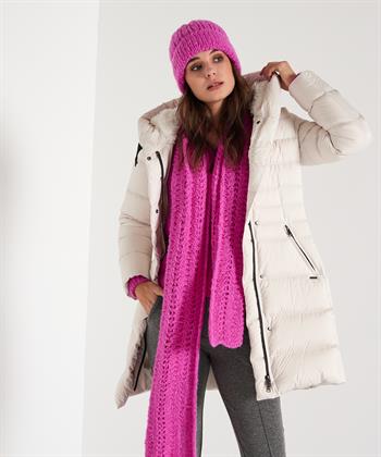 Beaumont donsjas puffer capuchon teddy
