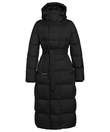 Beaumont lange puffer donsjas ceintuur Shyla