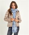 Beaumont metallic puffer donsjas Lila
