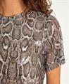 Beaumont pailletten shirt slangenprint Pepper