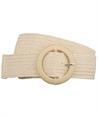 Beck Söndergaard elastische raffia riem gesp