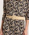 Beck Söndergaard elastische raffia riem gesp