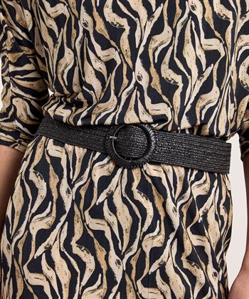 Beck Söndergaard elastische raffia riem gesp