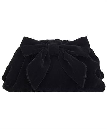 Beck Söndergaard velvet clutch met strik Bonita
