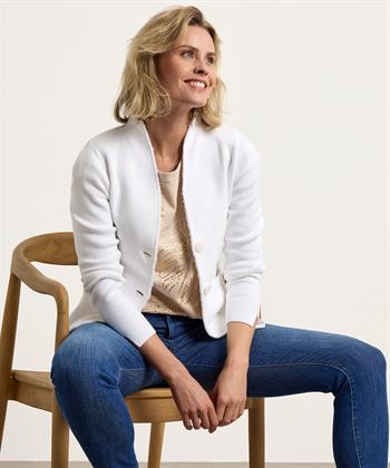 BeOne blazervest raw edge puntaknit