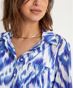 BeOne cotton voile blouse ikat