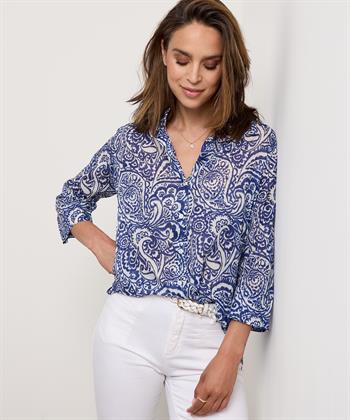 BeOne cotton voile blouse paisley