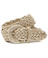 BeOne elastische gevlochten riem metallic