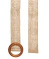 BeOne elastische riem houten gesp