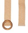 BeOne elastische riem houten gesp
