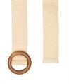 BeOne elastische riem houten gesp