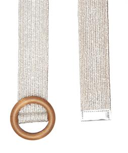 BeOne elastische riem houten gesp