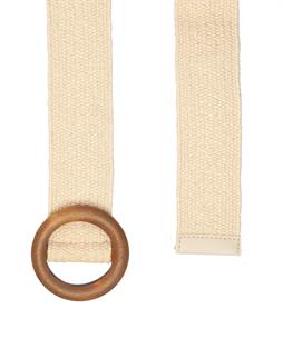 BeOne elastische riem houten gesp
