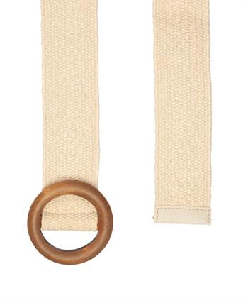 BeOne elastische riem houten gesp