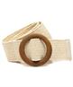 BeOne elastische riem houten gesp