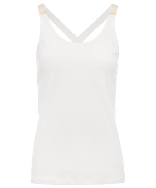 Top met glitterbandjes dames best sale