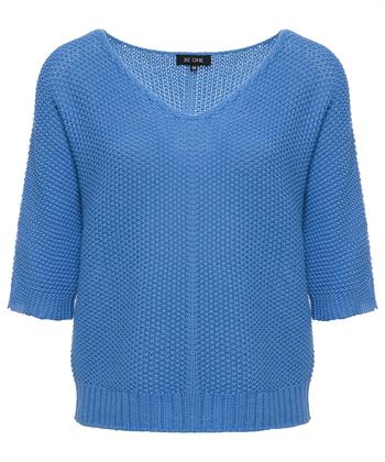 BeOne fancy knit trui V-hals