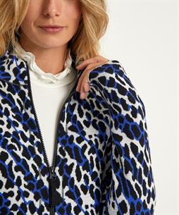 BeOne jacquard vest panterprint