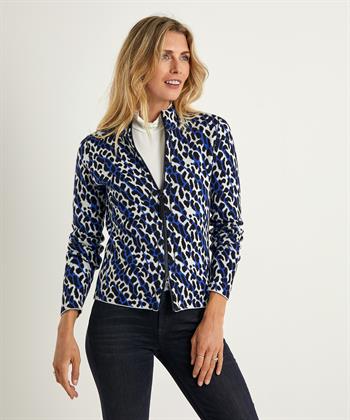 BeOne jacquard vest panterprint