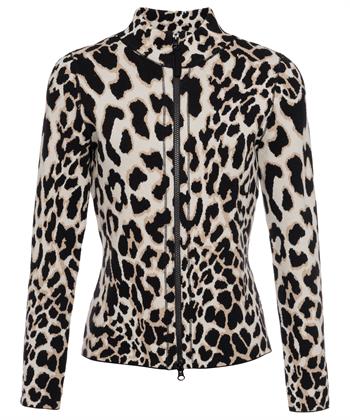 BeOne jacquard vest panterprint