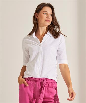 BeOne jersey blouse-shirt slubgaren