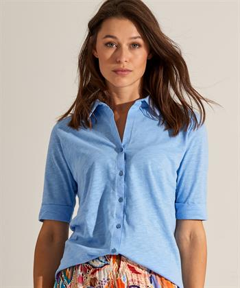 BeOne jersey blouse-shirt slubgaren