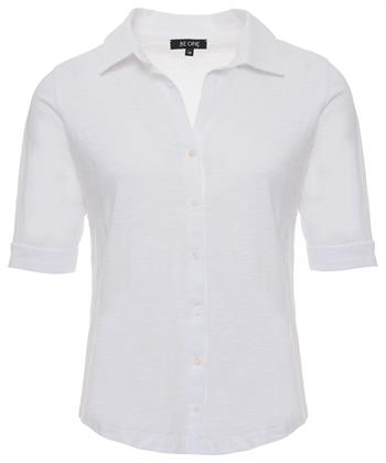 BeOne jersey blouse-shirt slubgaren