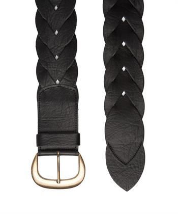 BeOne leren gevlochten riem breed Yukki
