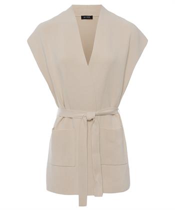 BeOne mouwloos vest punta knit ceintuur