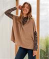 BeOne poncho/trui met rits