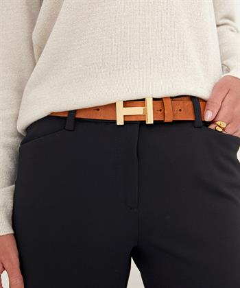 BeOne riem goudkleurige H-gesp Lancaster