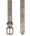 BeOne riem leer metallic Canvas Metal